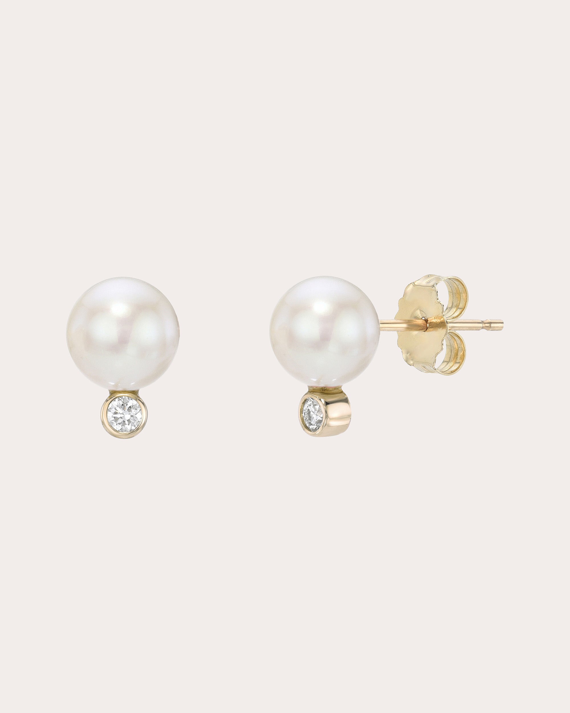 Shop White/space Women's Celeste Stud Earrings In White