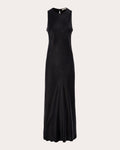 Tall Tall Sophisticated High-Neck Silk Dress by Asceno