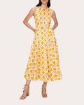 A-line Belted Pocketed Vintage Sleeveless Dress by Diane Von Furstenberg