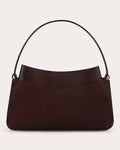 Women Erid Shoulder Bag In Dark Chocolate Suede/leather