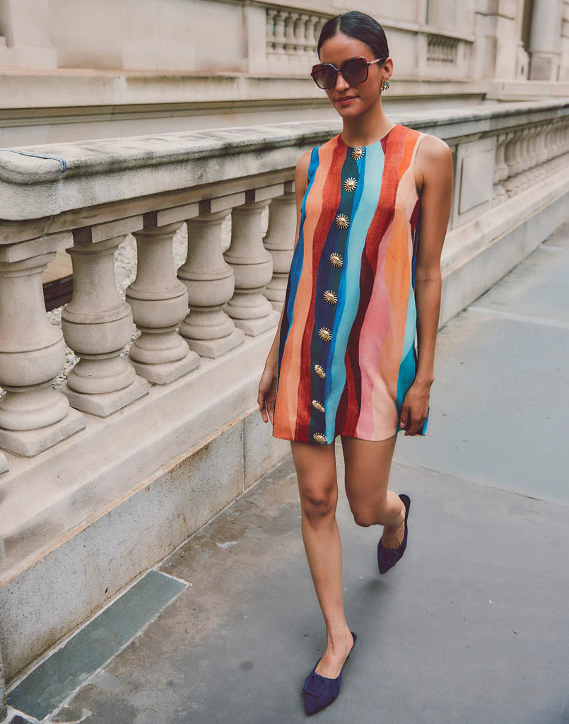 Mestiza Tuesday Abstract Crepe Mini Dress 1