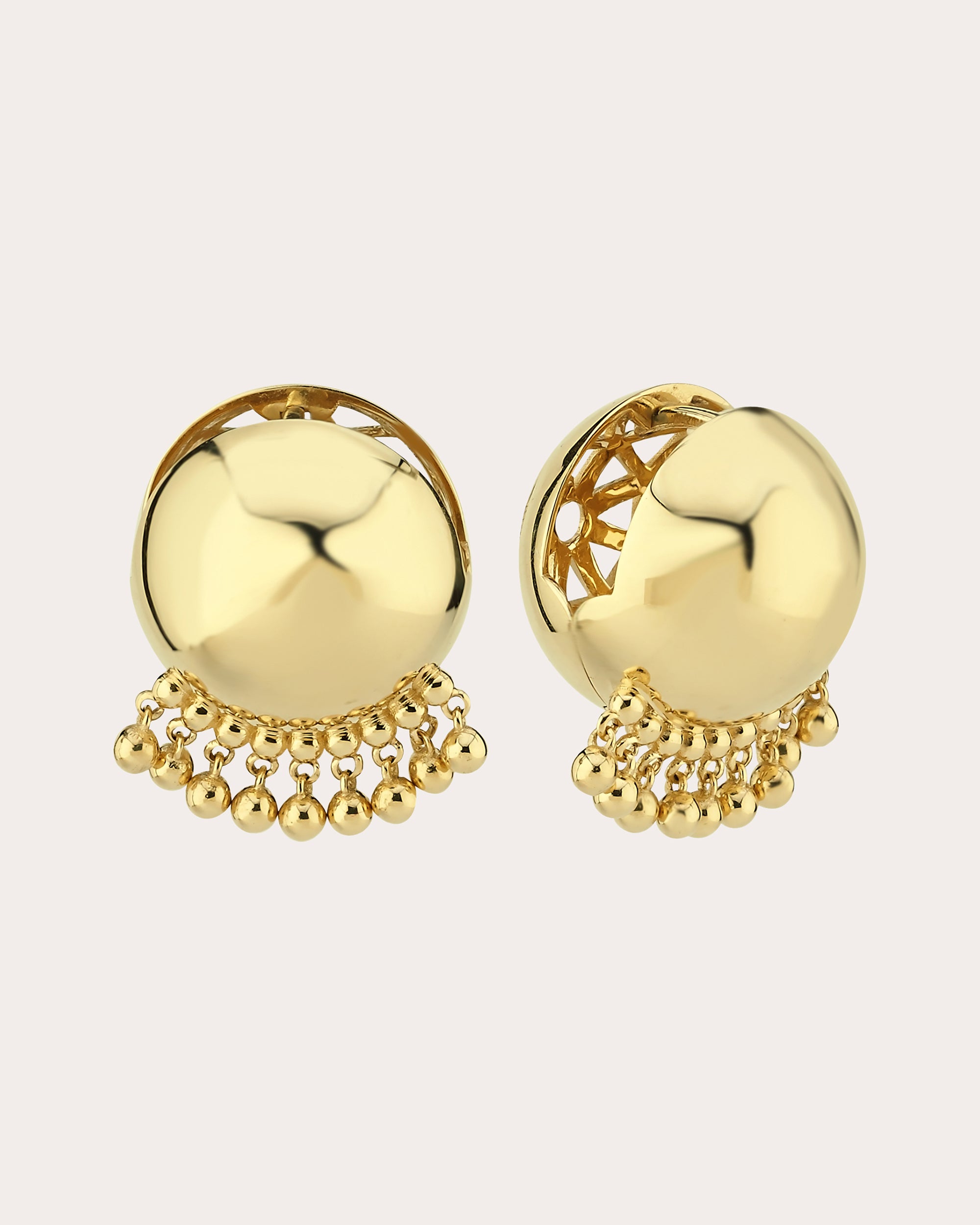 Shop Charms Company Women's Gypsy Ball Stud Earrings In Gold