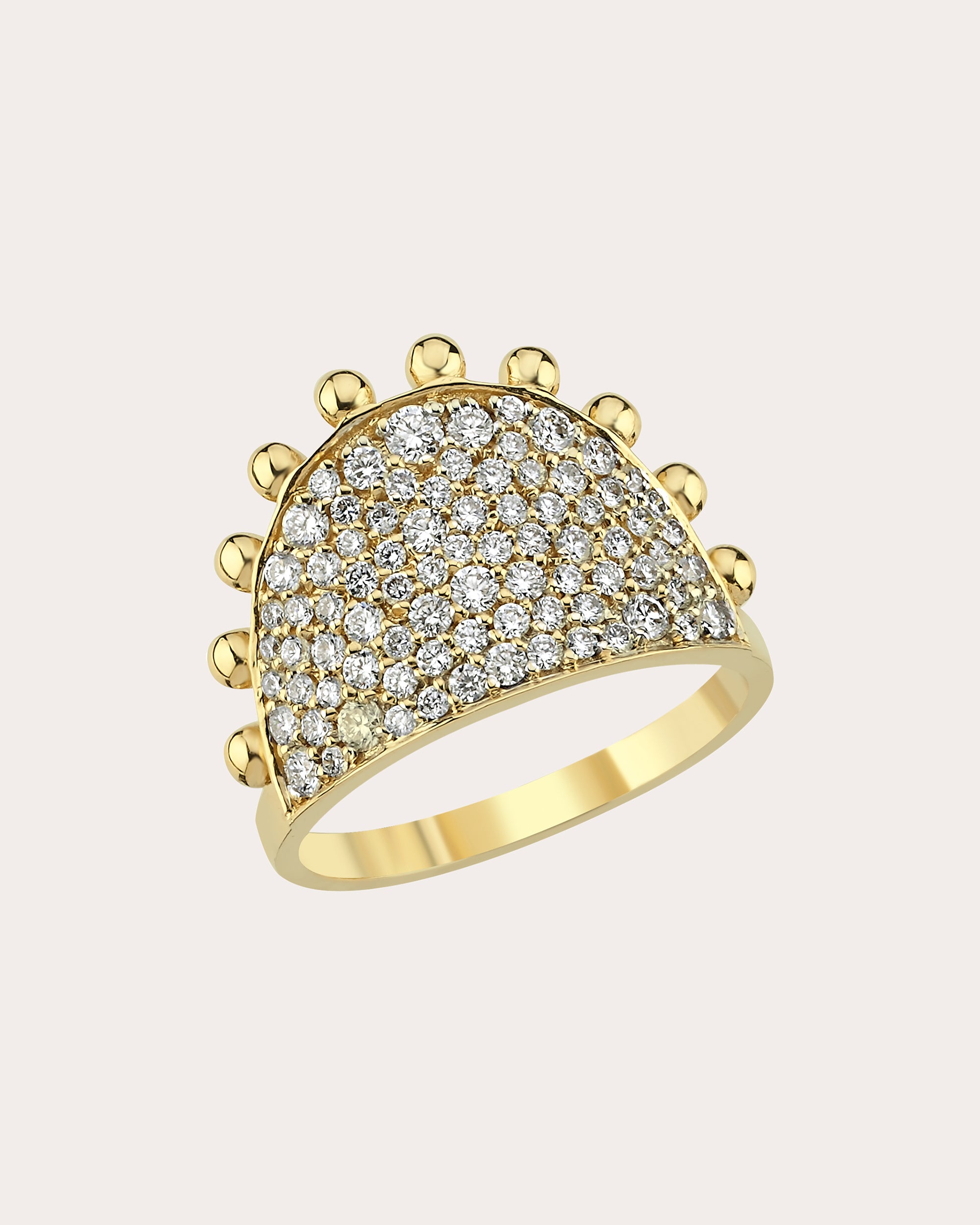 Shop Charms Company Women's Diamond Gypsy Ring In Gold