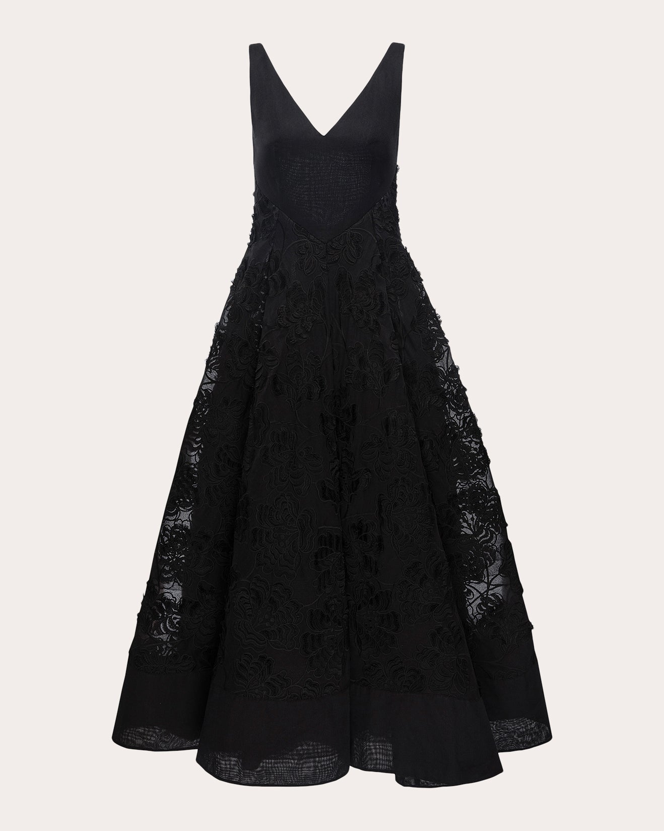 Shop Huishan Zhang Women's Marianela Embroidered Dress In Black