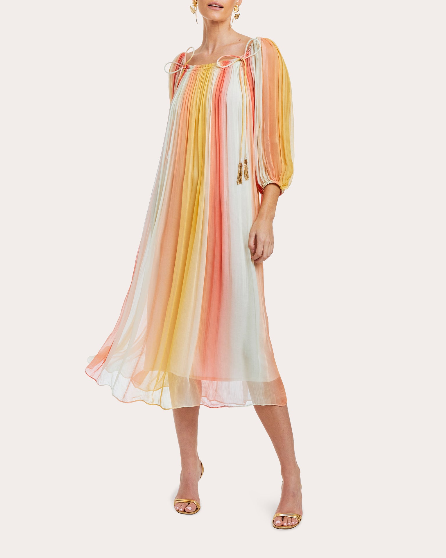 Shop Mestiza Women's Heidi Ombré Midi Dress In Ombre Multi