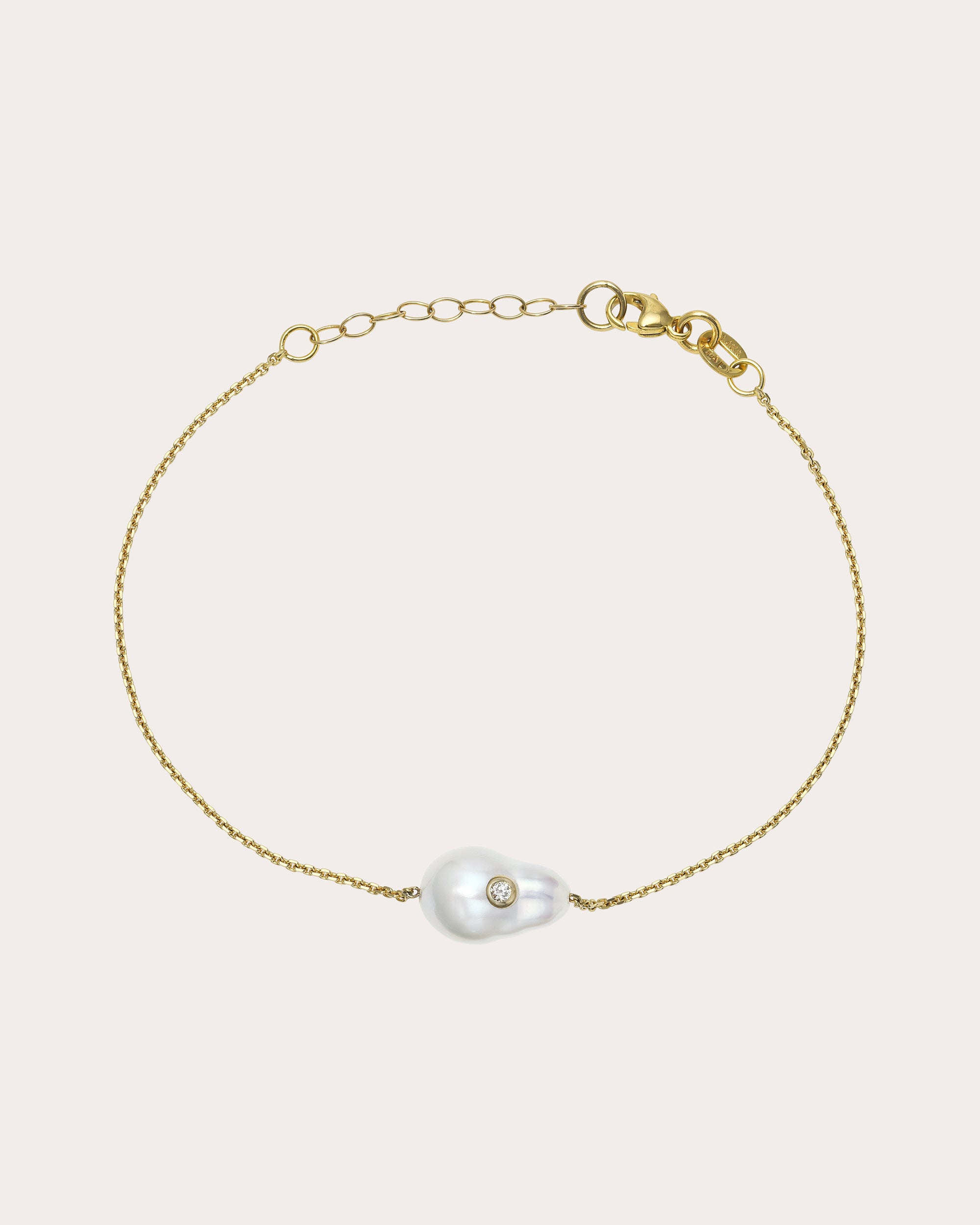 Shop White/space Women's Baby Baroque Diamond Bracelet In White