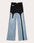 Women Jasper Garter Jeans Suede/cotton/denim