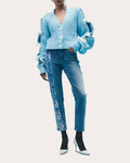 Women Lily Combo Sequin Jeans Cotton/denim/viscose