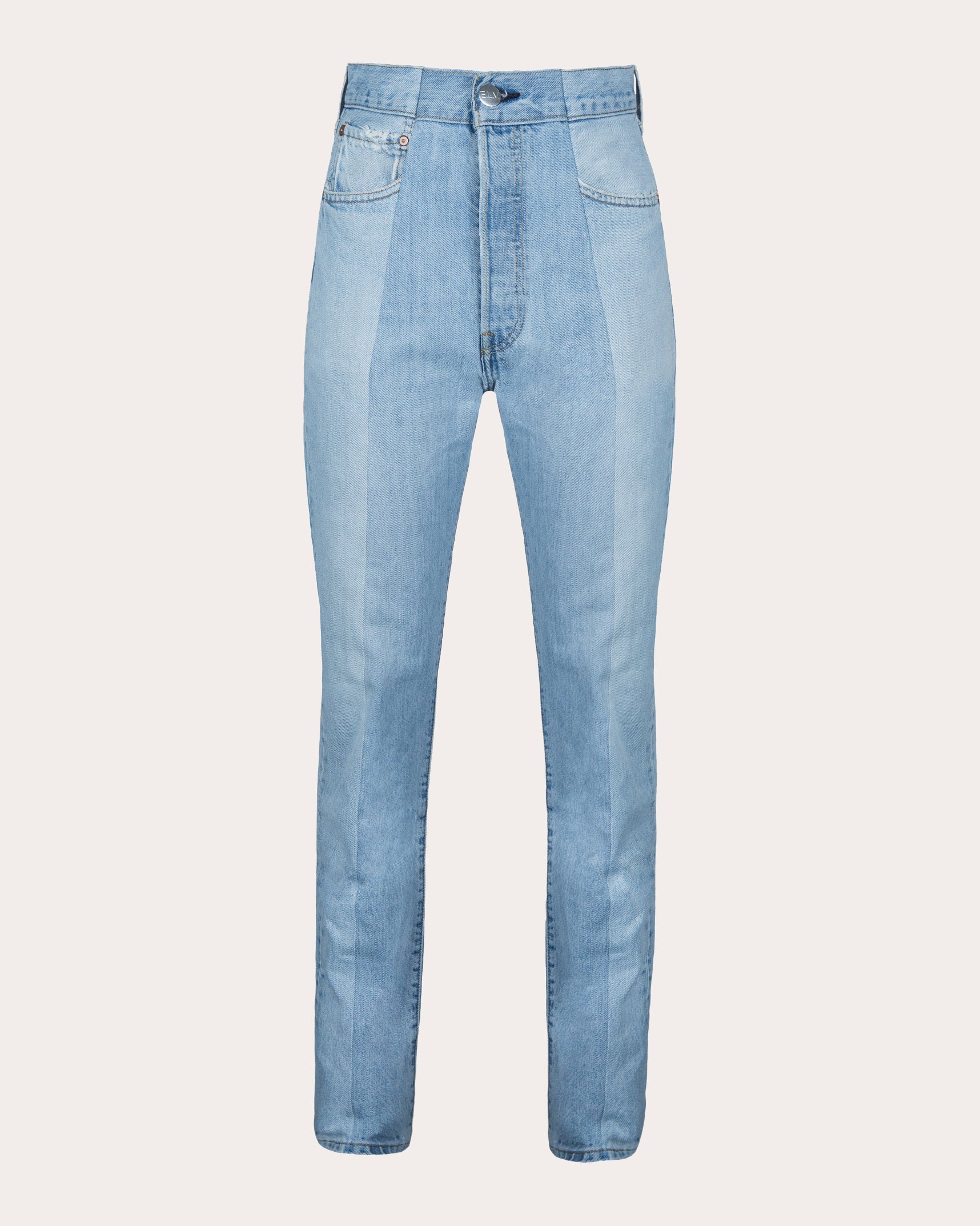 Shop E.l.v Denim E. L.v. Denim Women's Slim Straight-leg Jeans In Blue