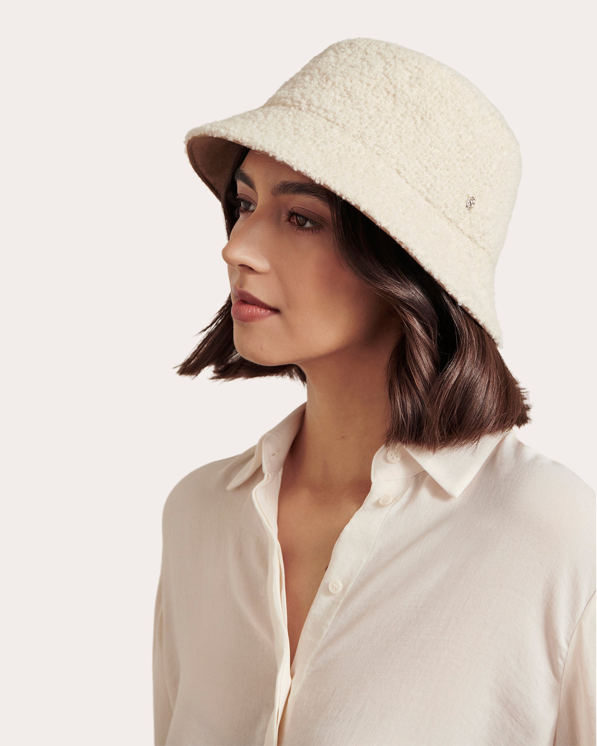 Helen Kaminski Mackenzie Bouclé Bucket Hat | OLIVELA