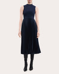 Tall Tall Sleeveless Pleated Collared Dress by Theory