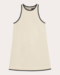Sleeveless Shift Collared Piping Dress by Theory