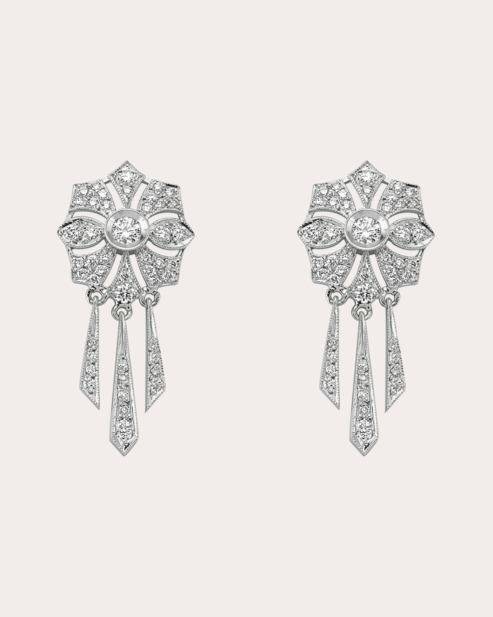 Shop Melis Goral Women's Flower Drop Earrings In Silver