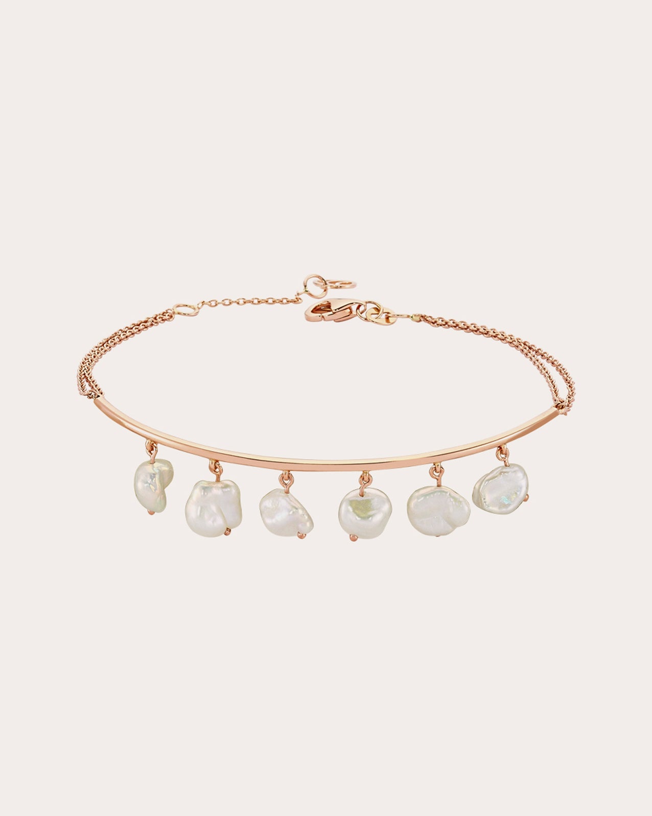 Shop Charms Company Women's Pearl Bracelet In Gold