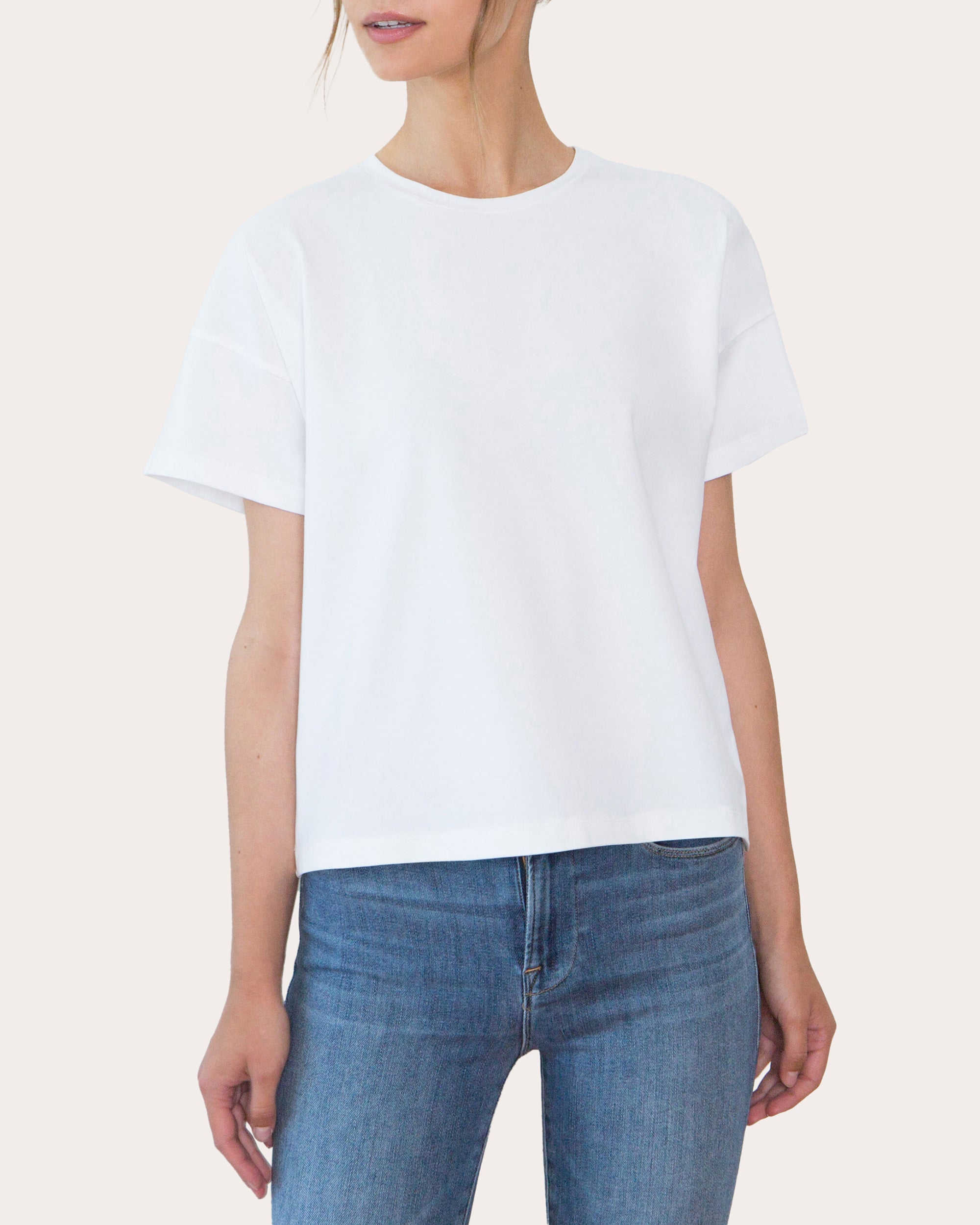 Shop Santicler Women's Bevin Organic Cotton Relaxed T-shirt In White