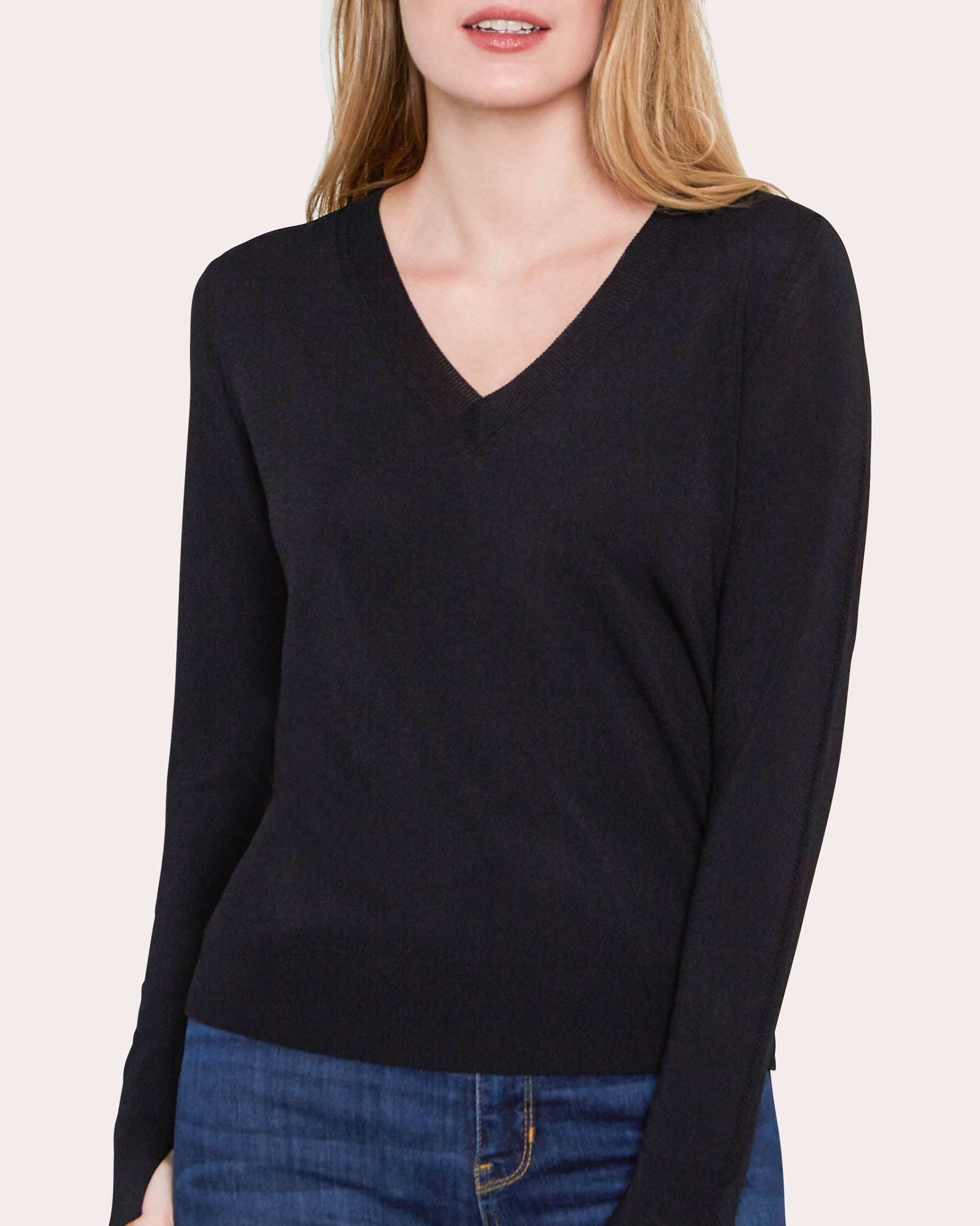 Shop Santicler Women's Livia V-neck Sweater In Black