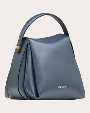 NEOUS Women's Corvus Saddle Bag in Navy | Suede/Leather