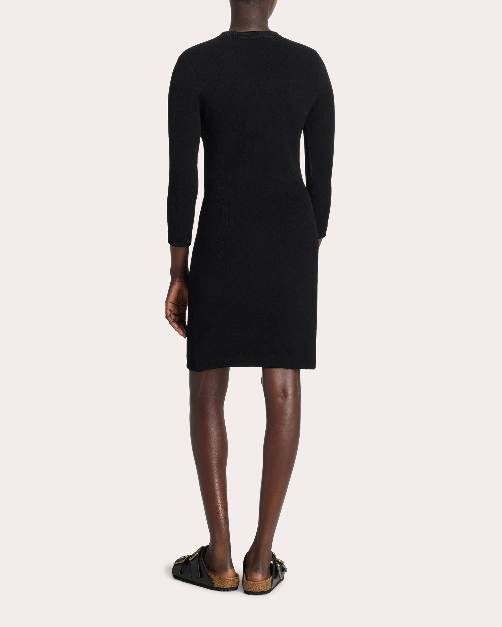 St John Trompe L\'Oeil Zip Knit Dress | OLIVELA