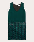 Tall Sleeveless Pocketed Sequined Dress by St John