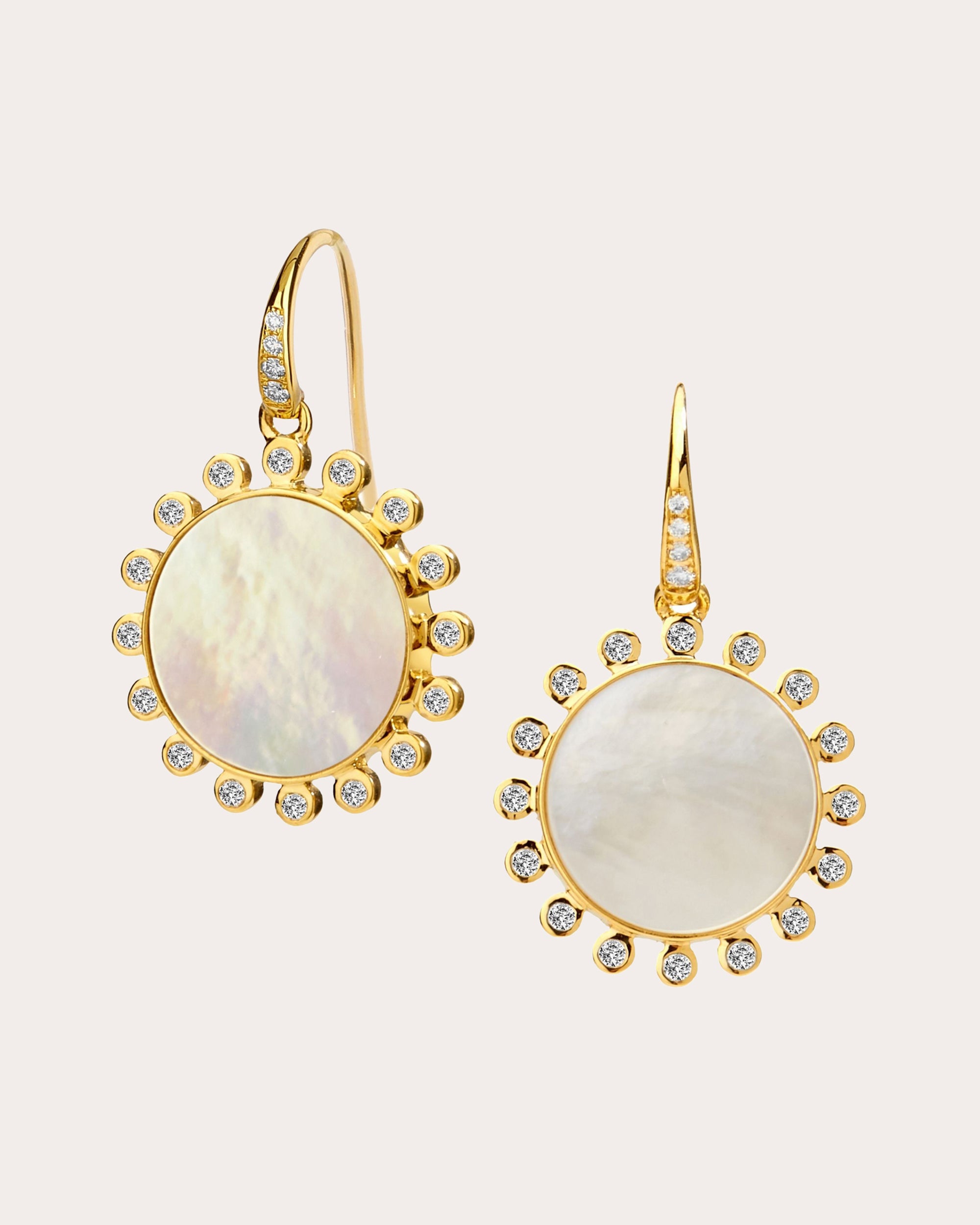 Shop Syna Jewels Women's Mother Of Pearl Cosmic Drop Earrings In White