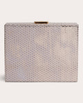 Women Frozen Lilac Clutch Leather/polyester