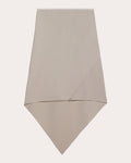 Women Wool Scarf-hem Skirt In Sand