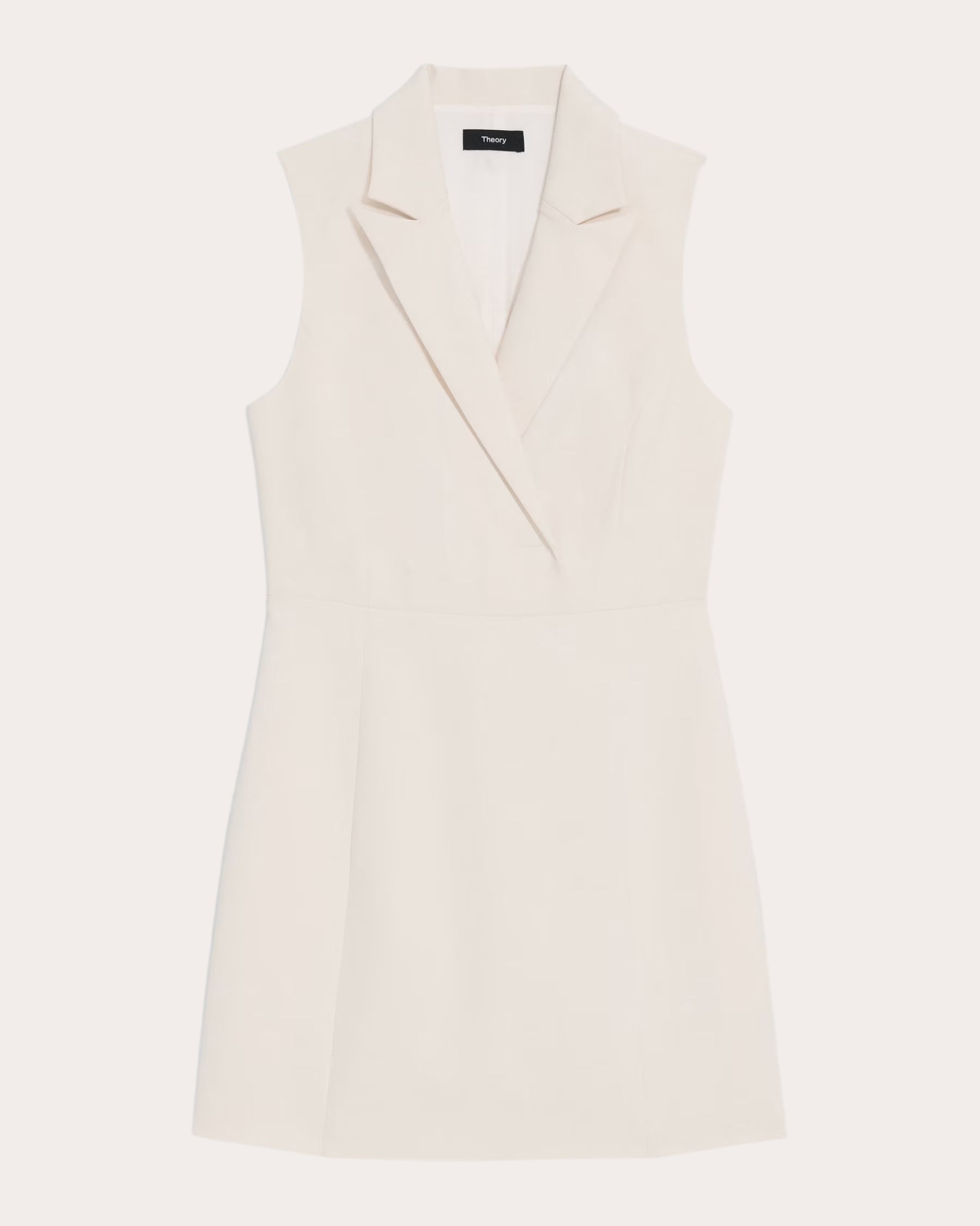 Shop Theory Women's Peak Lapel Mini Dress In White