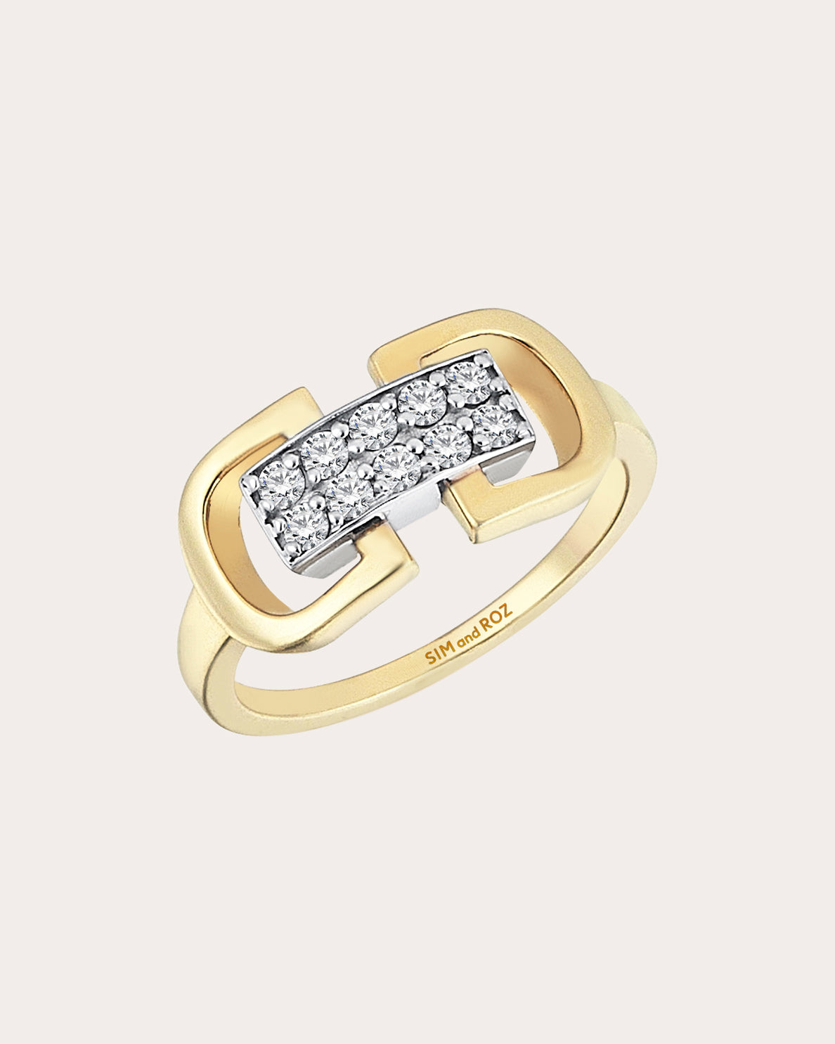 Shop Sim And Roz Women's Momentum Ring In Gold
