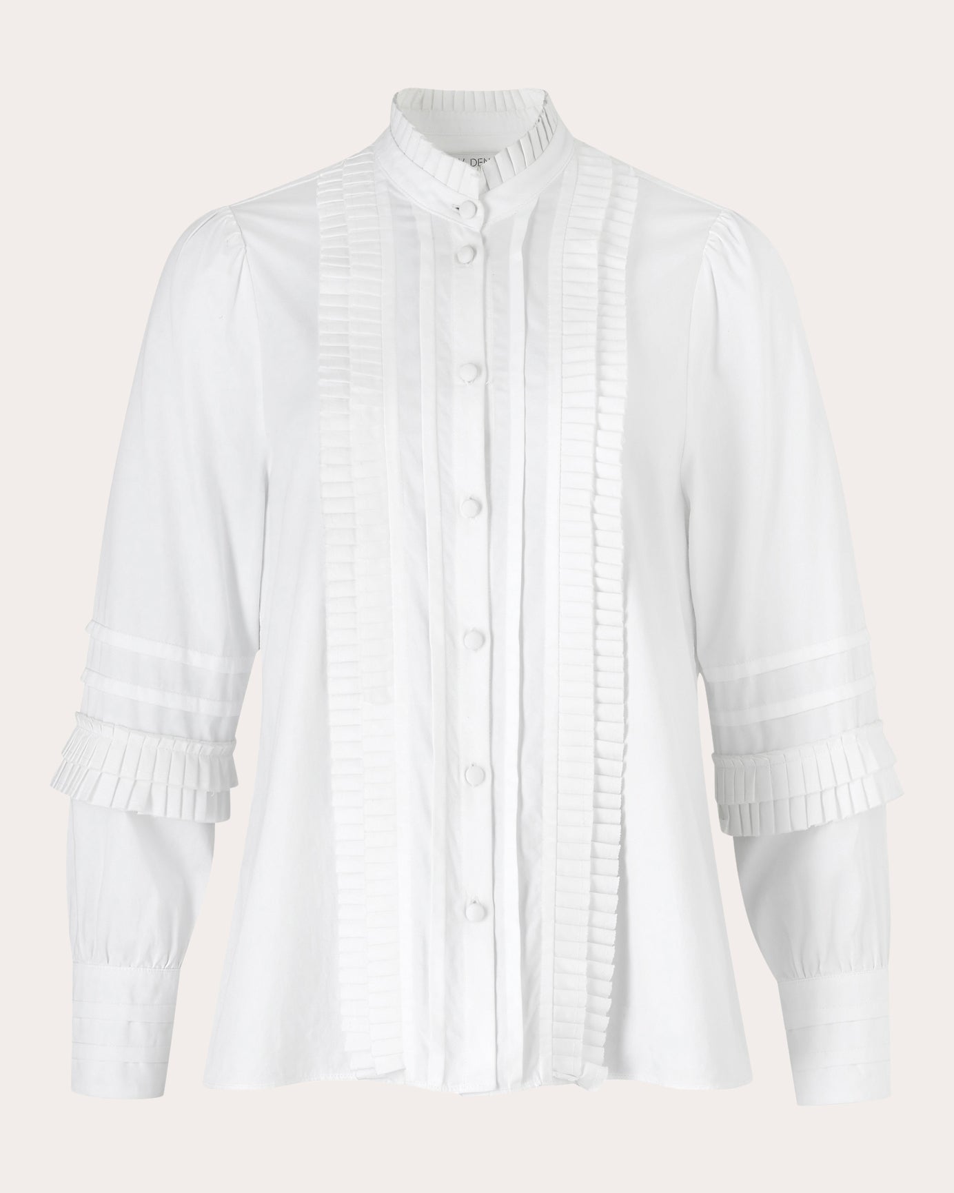 Shop E.l.v Denim E. L.v. Denim Women's Marnie Pintucked Shirt In White