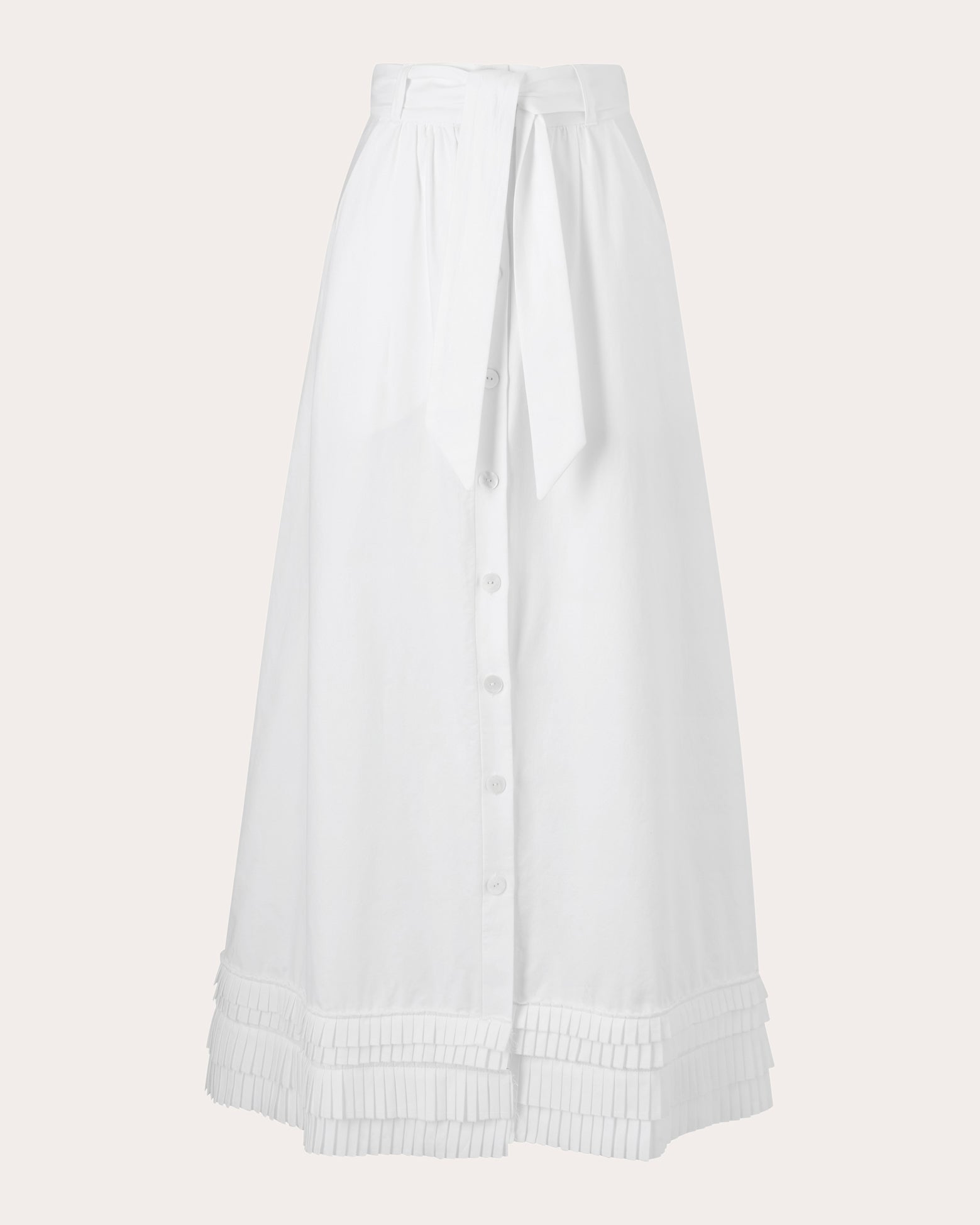 Shop E.l.v Denim E. L.v. Denim Women's Mimma Poplin Skirt In White