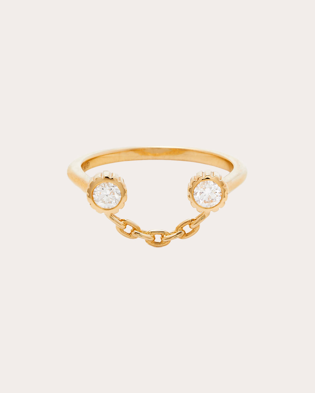 Shop Yvonne Léon Women's Diamond & 18k Gold Smile Ring