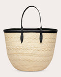 Women The Iraca Medium Basket Tote Leather