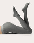 Women Cocoon Tights In Pearl Cashmere/cotton/elastane
