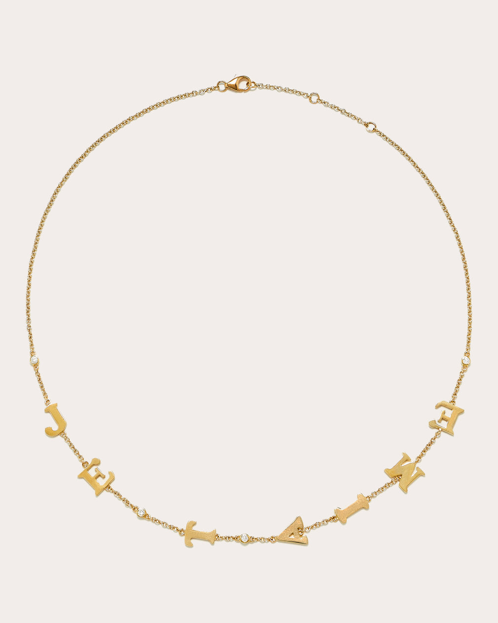 Yvonne Léon Women's Diamond 'Je T'aime' Necklace in Yellow Gold