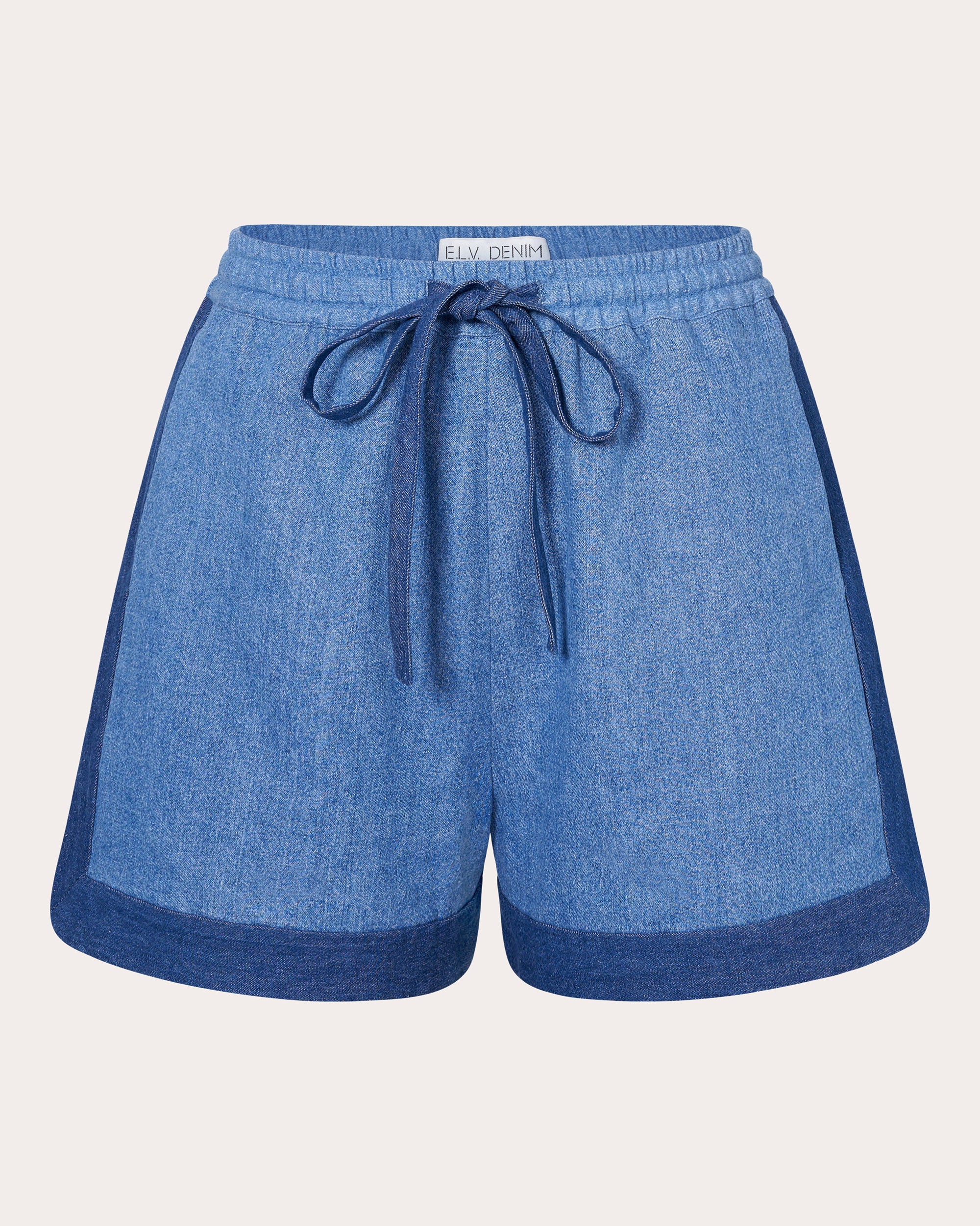 Shop E.l.v Denim E. L.v. Denim Women's Missy Denim Shorts In Light/mid Blue