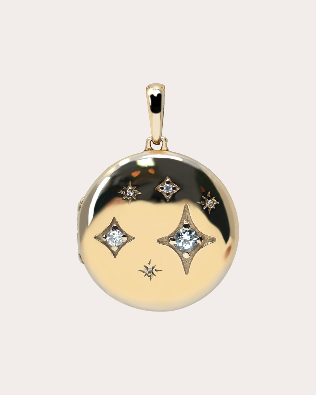 Shop Anzie Women's Jac+jo Gothic Star Constellation Diamond Locket In Gold