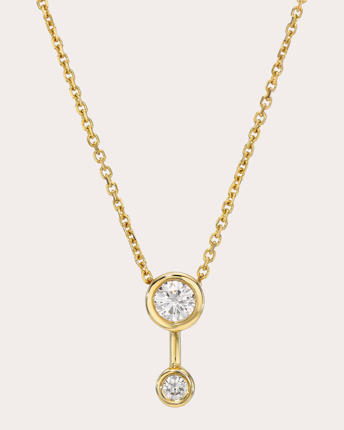 Shop White/space Women's Duo Diamond Pendant Necklace In Gold