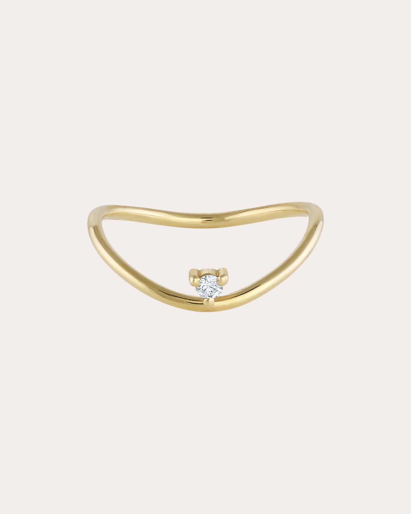 Shop White/space Women's Diamond Ellipse Ring In Gold