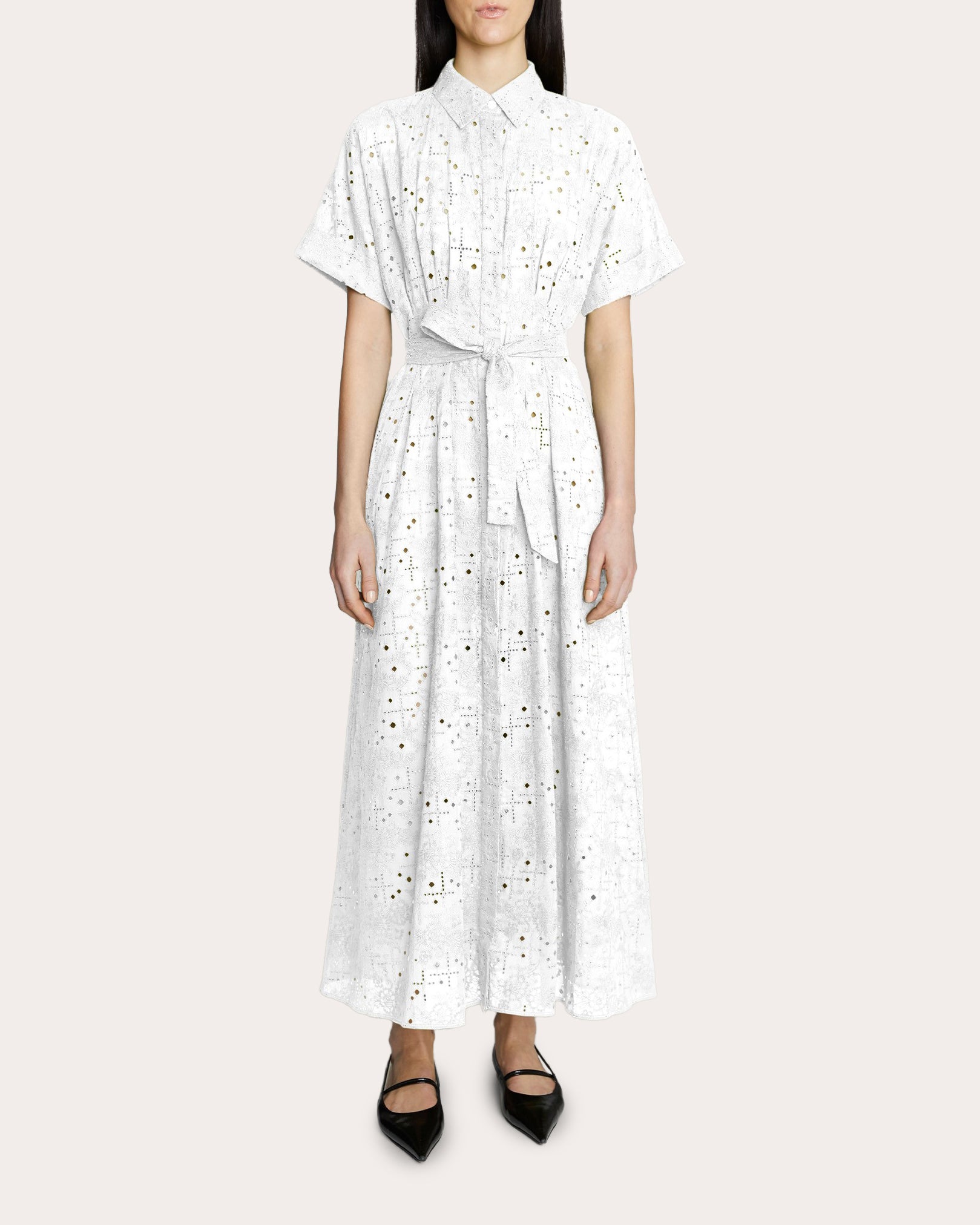 Shop Amir Taghi Women's Sheona Shirt Dress In White