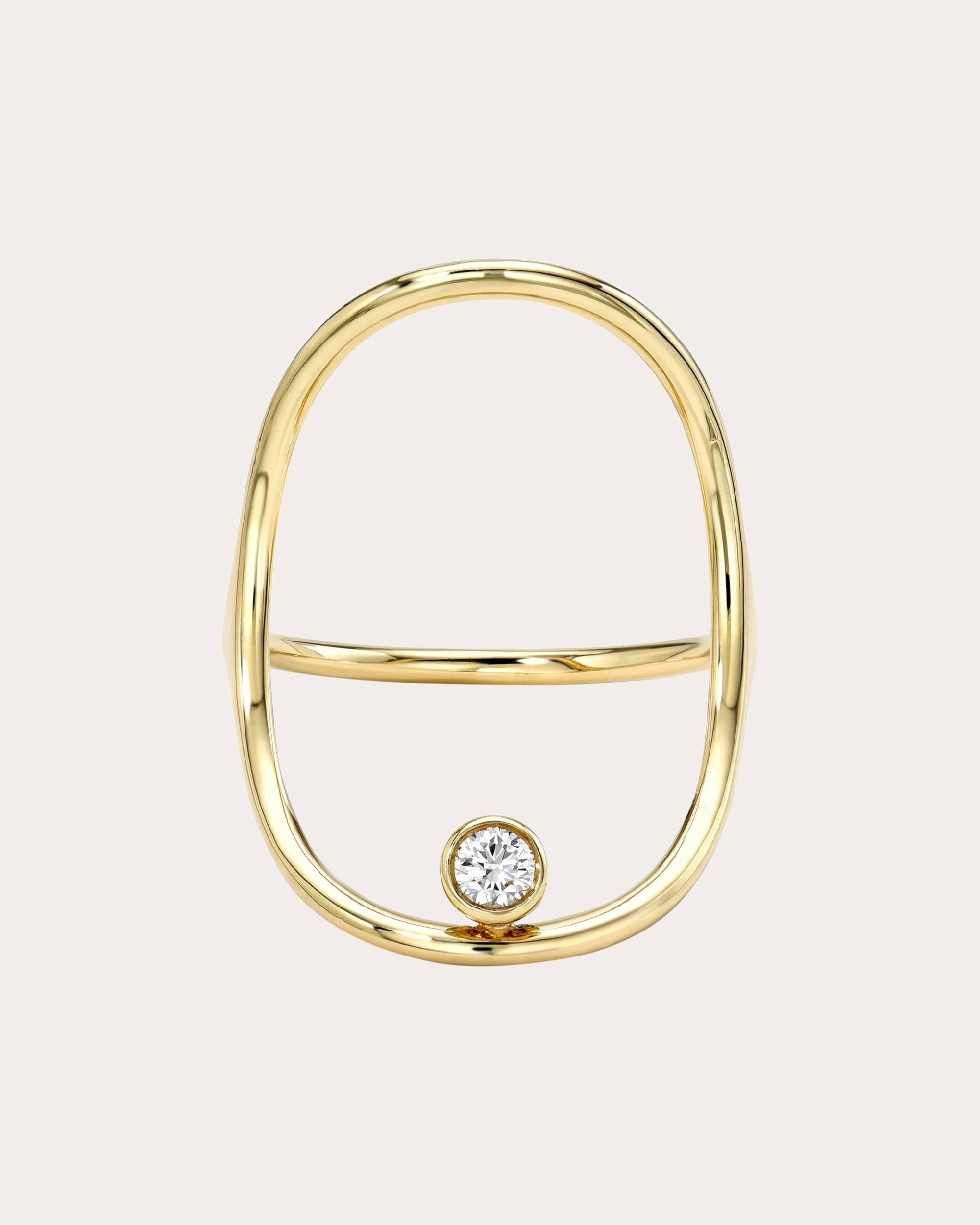 Shop White/space Women's Diamond Continuity Ring In Gold