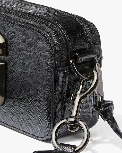 MARC JACOBS Snapshot Small Camera Bag The New Black Gilded 100