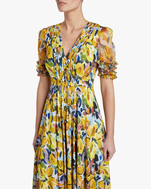 Badgley Mischka Combo Shirt Dress | Olivela