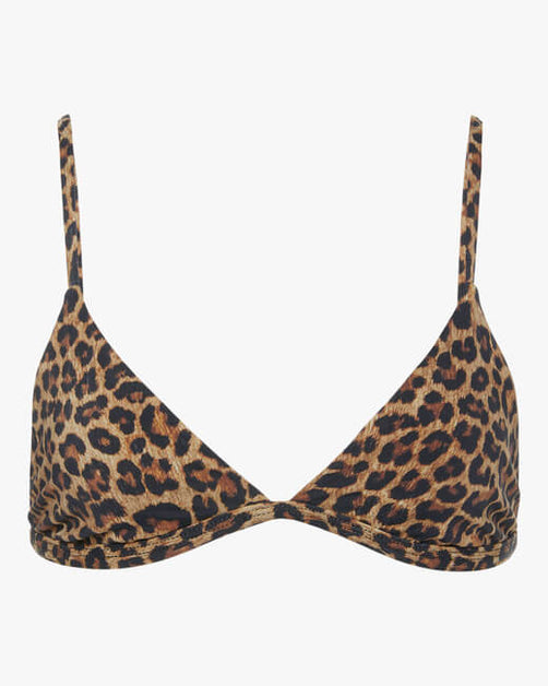 Anemos Leopard New Triangle Bikini Top | Olivela