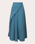 Women Fatale Midi Skirt In Cornflower Polyester