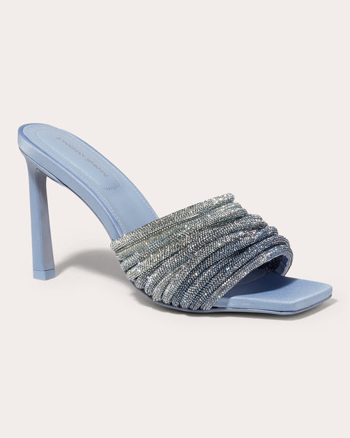 SIMKHAI Lena Crystal Heeled Mule | OLIVELA