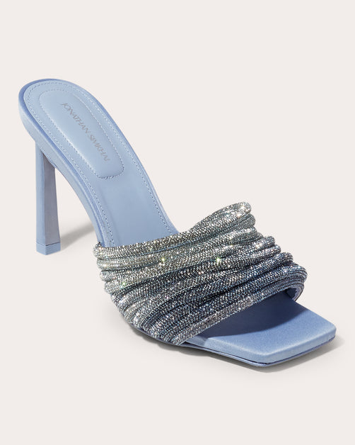 SIMKHAI Lena Crystal Heeled Mule | OLIVELA