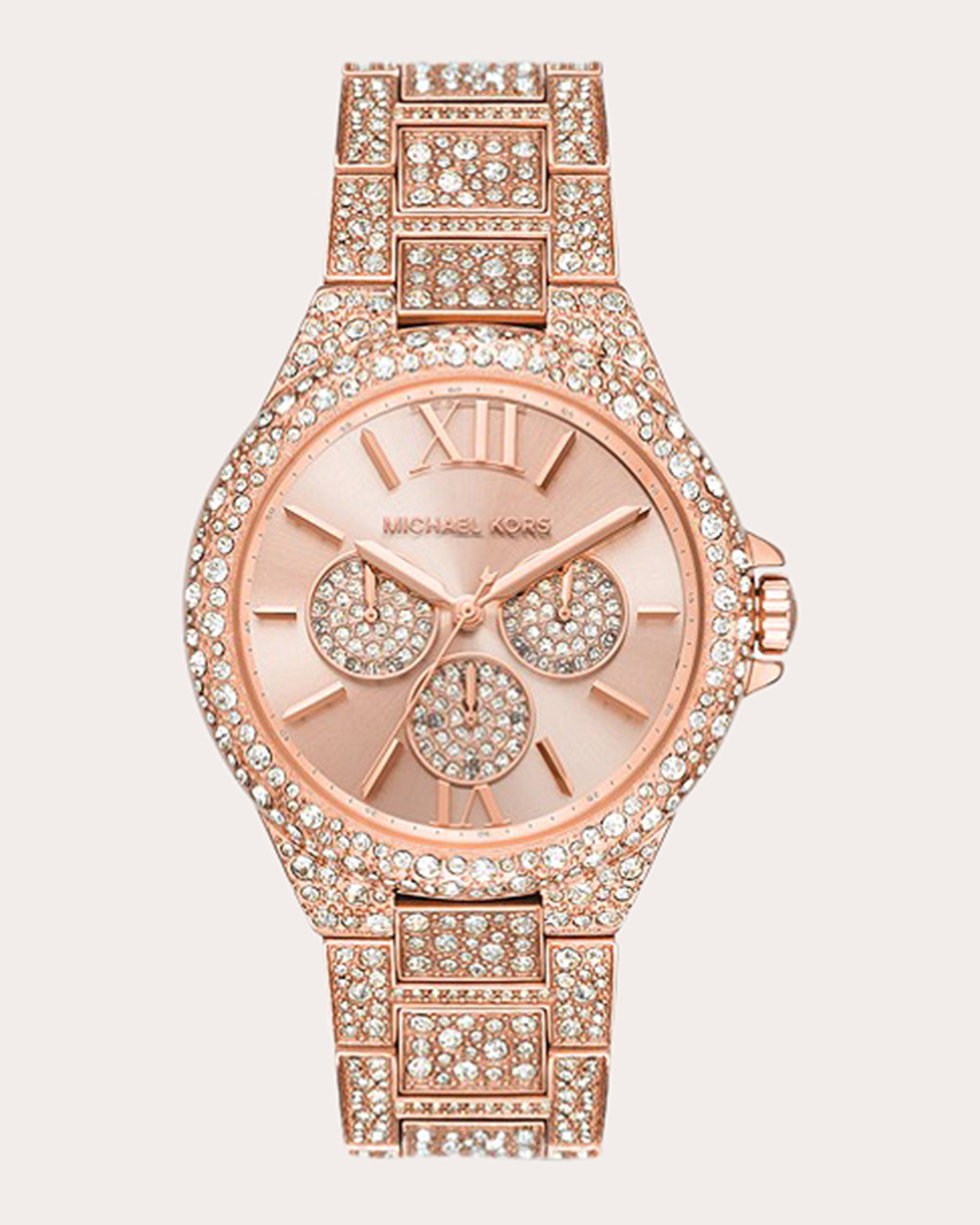 Michael Kors Watches Rose Goldtone Pavé Oversize Camille Watch