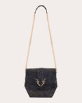 Women Roan Midi Crossbody Bag In Deep Leather/cotton/polyester