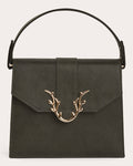 Women Impala Handbag In Soft Leather/cotton/polyester