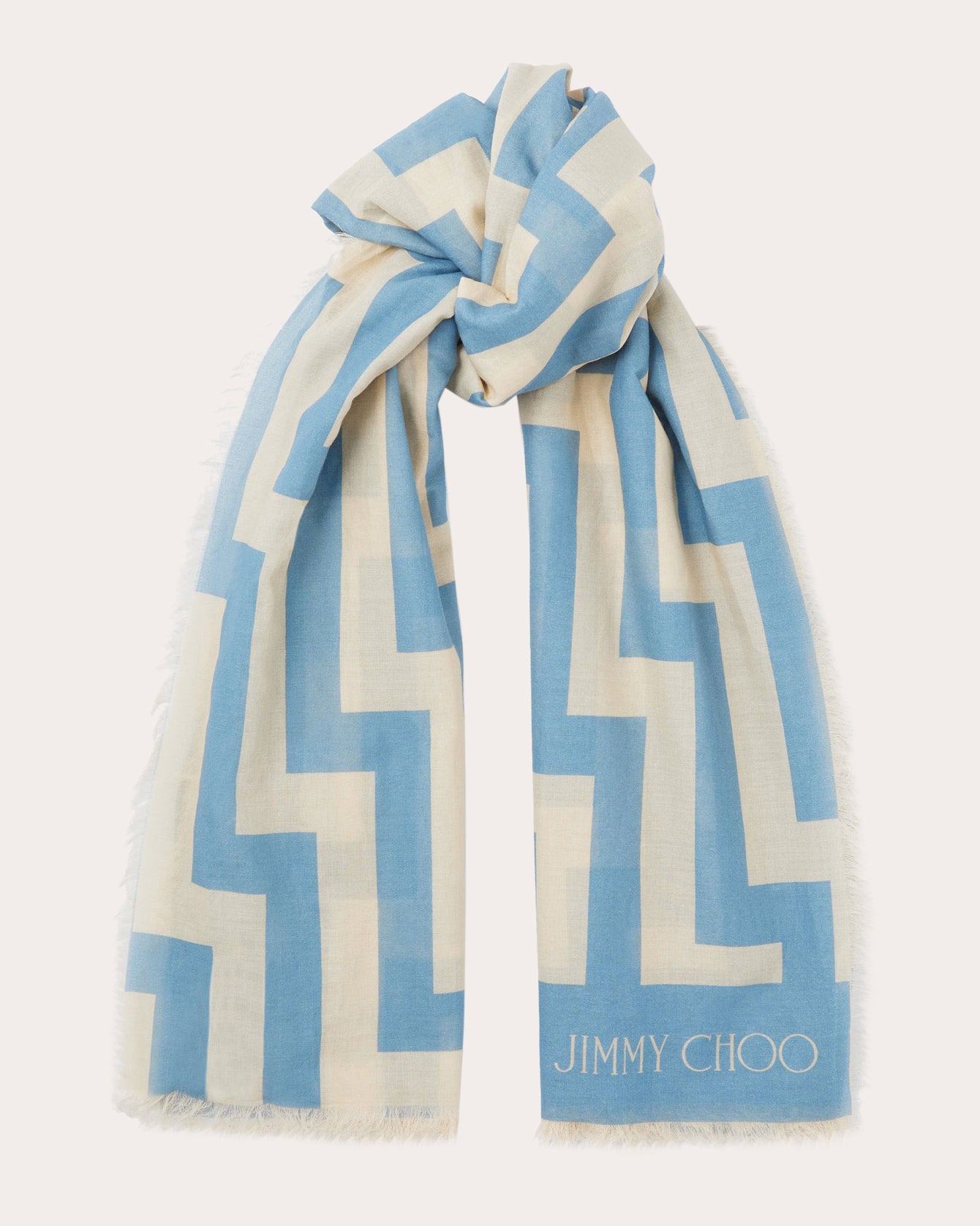 JIMMY CHOO, Turquoise Women's Scarves And Foulards